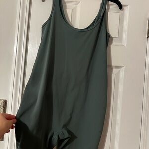 Isabel Maternity by Ingrid & Isabel Green Sleeveless Romper